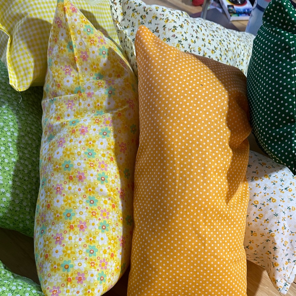 Handmade Purse Pillow 2 for $15 Polka Dot & Floral Design - Picture 6 of 7